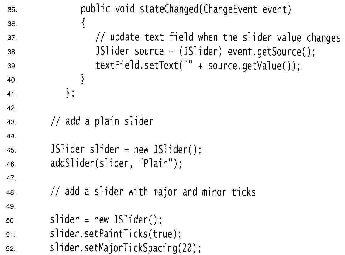 Java Swing用户界面组件：复选框+ 滑块+组合框+边界+单选按钮