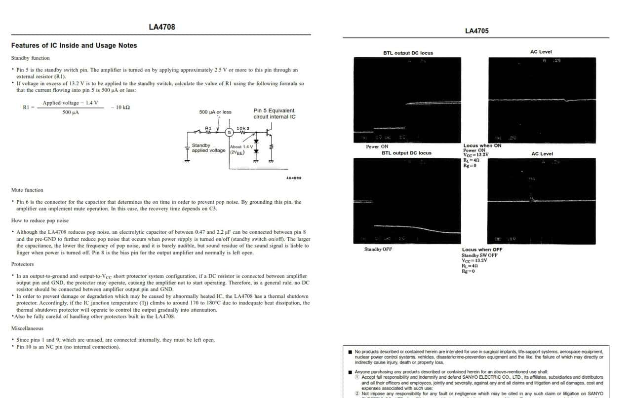 鲜有人知并且音质超好的25WX2/LA4705/4708HIFI功放芯片电路图