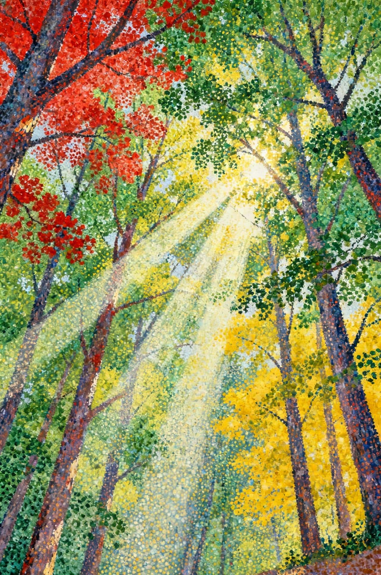 每天两分钟,学习AI生成图片的提示词-点画风格