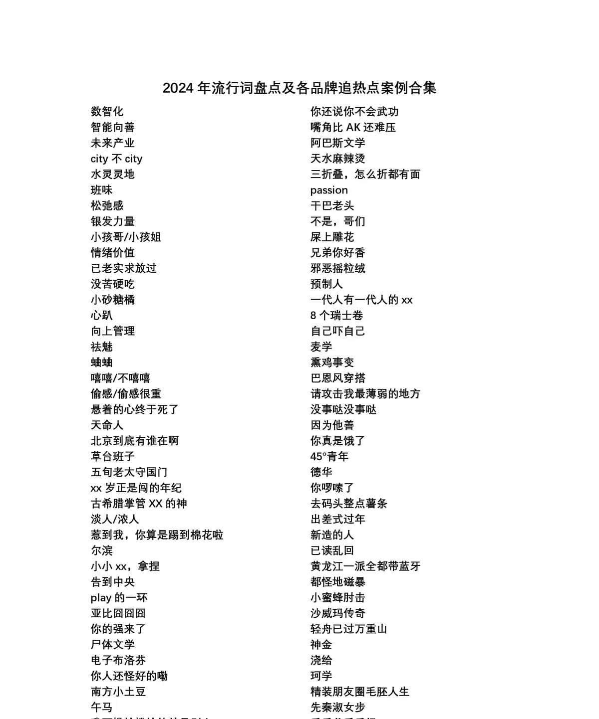 2025年热点流行词大全来了，抓紧查漏补缺！