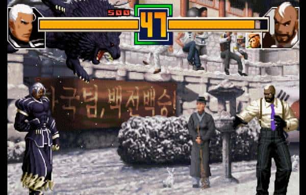 格斗游戏最无耻的画面,明明说好一对一,却强行变成群殴