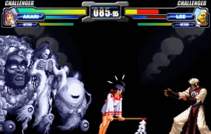 格斗游戏最无耻的画面,明明说好一对一,却强行变成群殴