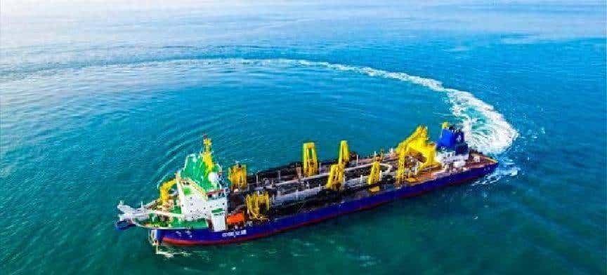 我国自主研制超大型耙吸挖泥船海试圆满成功