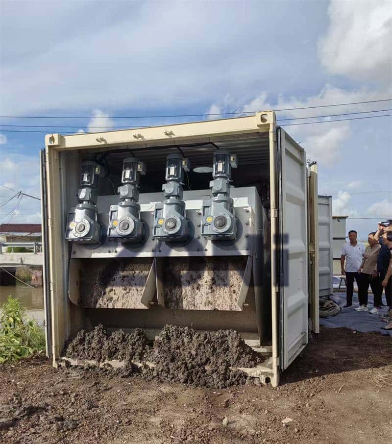 车载式叠螺机租赁,水库河道清淤泥浆处理实现“即清即干”