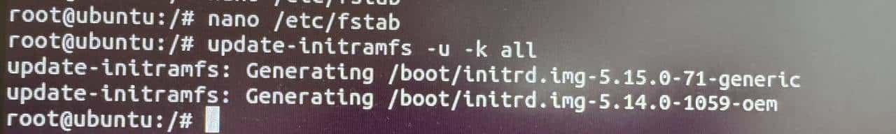 Ubuntu在强制重启后出现问题，---[ end kernel panic - not syncing: Attempted to kill init! exit code=0x00000100]-