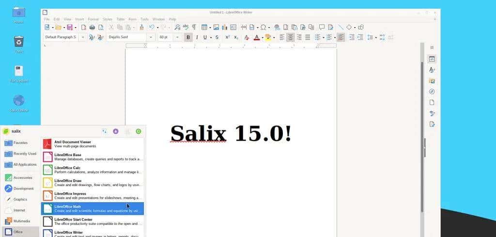 基于Slackware的Salix 15发布：搭载Xfce 4.16和Linux 5.15.63