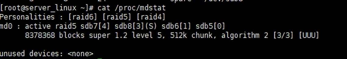 Linux中的RAID配置