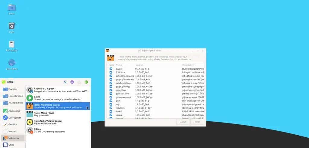 基于Slackware的Salix 15发布：搭载Xfce 4.16和Linux 5.15.63