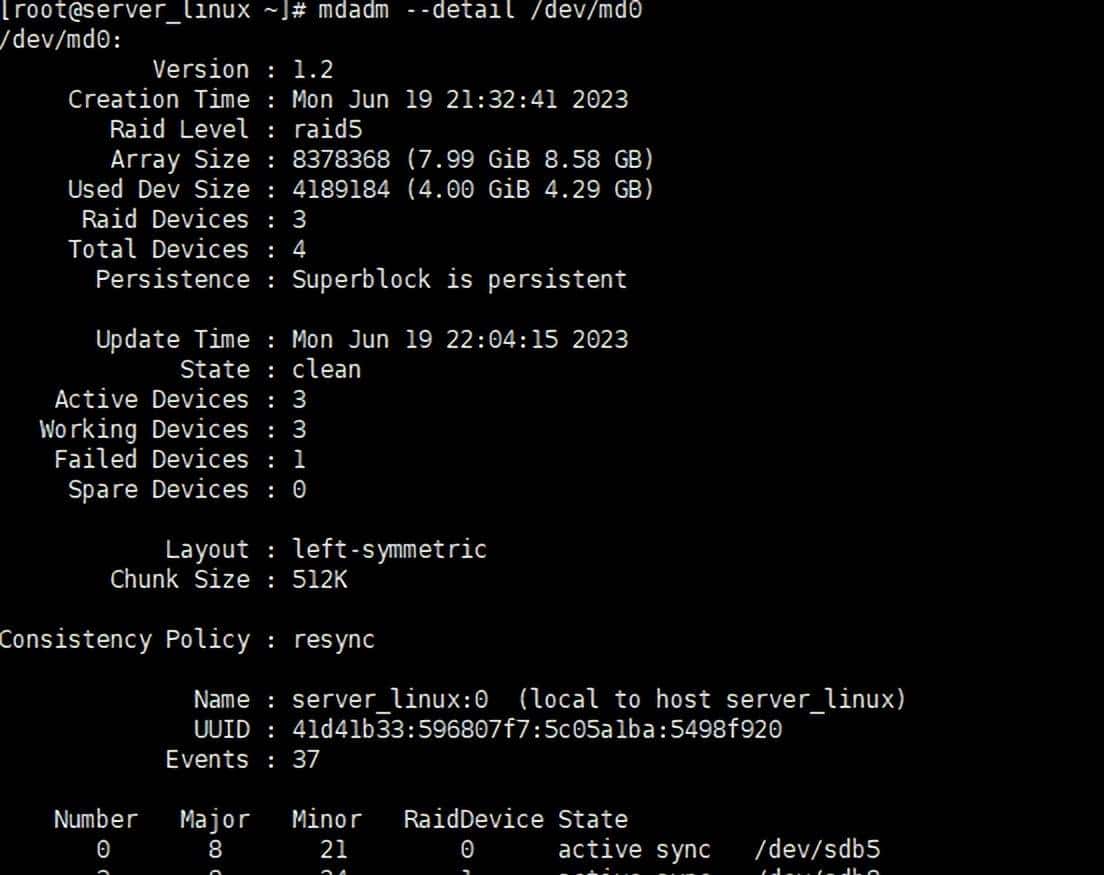 Linux中的RAID配置