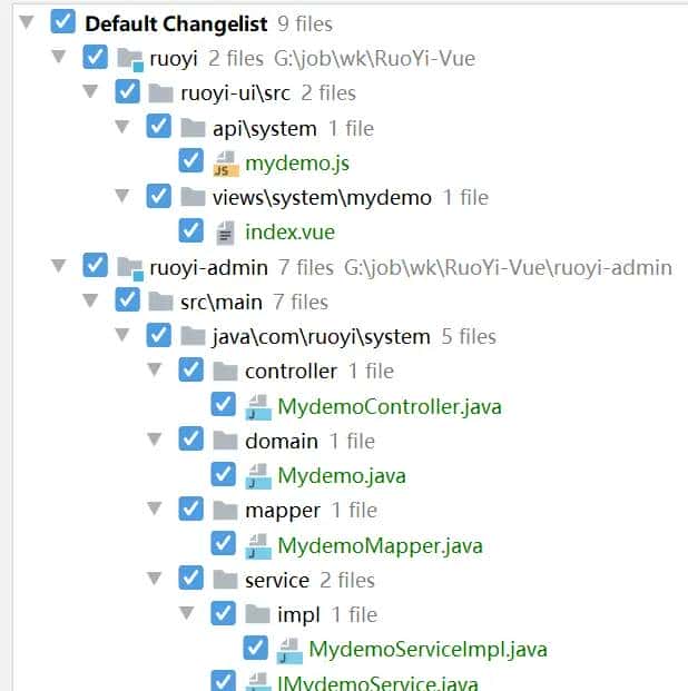 ruoyi day1 - 初探代码生成