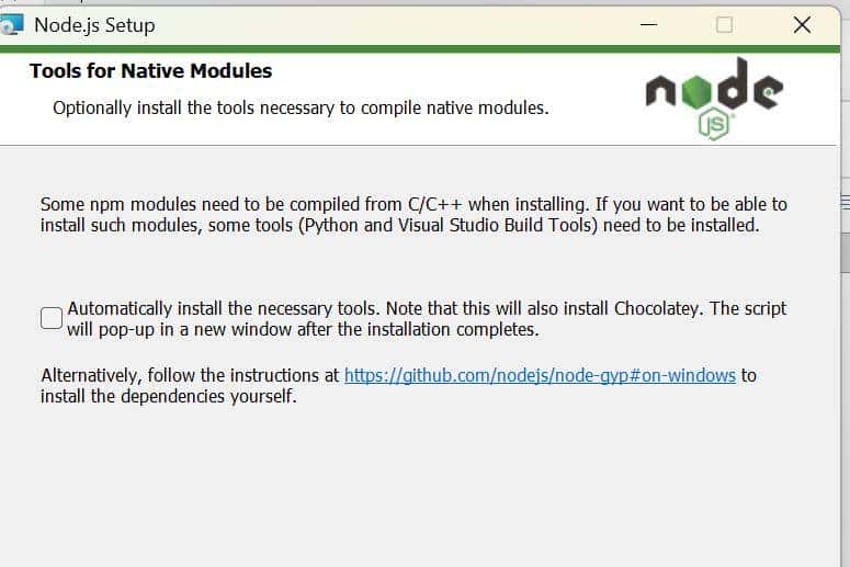 windows 下搭建 Node 环境