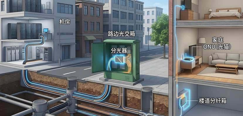 第4篇 | PON：一根光纤点亮一栋楼的“魔法”