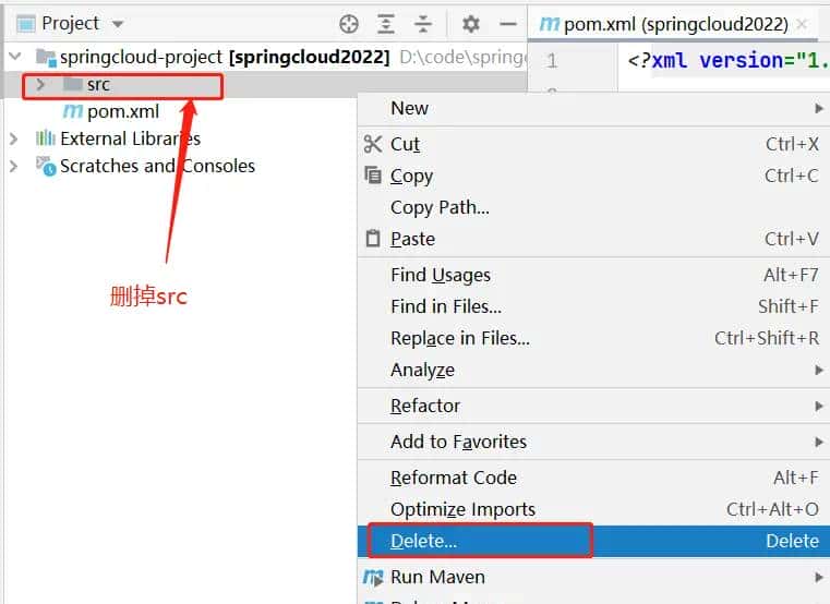 SpringCloud无介绍快使用，IDEA新建springcloud父工程（二）