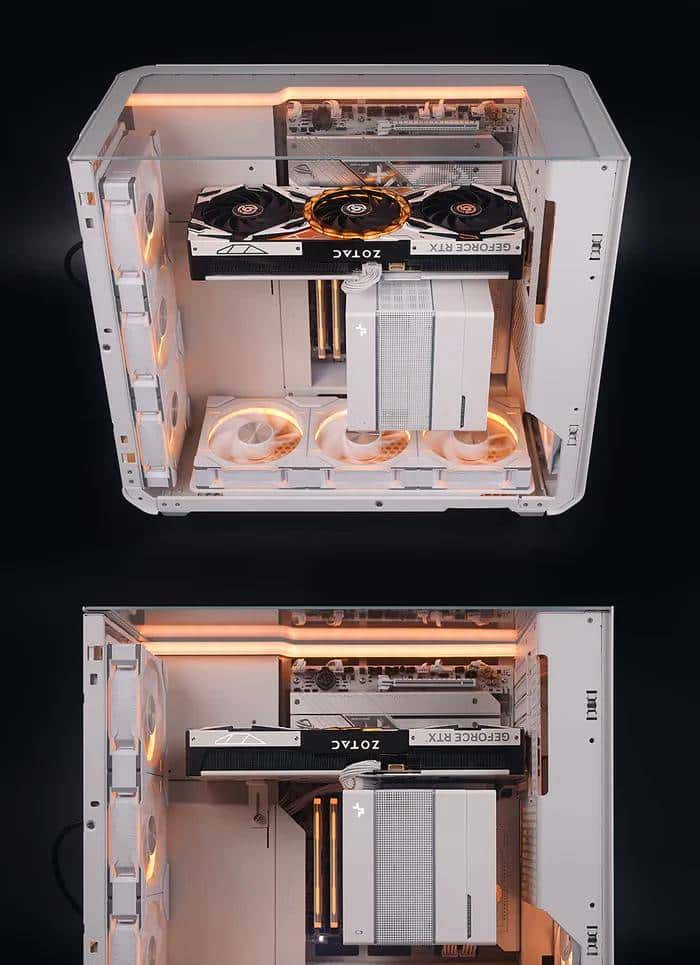 让主板I/O接口触手可及! SSUPD 星舰 Xhuttle 右侧形态装机方案展示