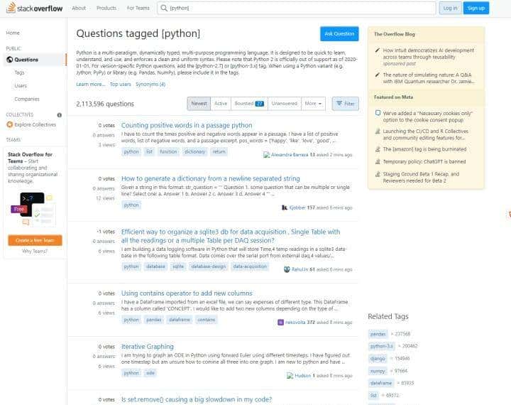 学Python必逛的10个技术网站