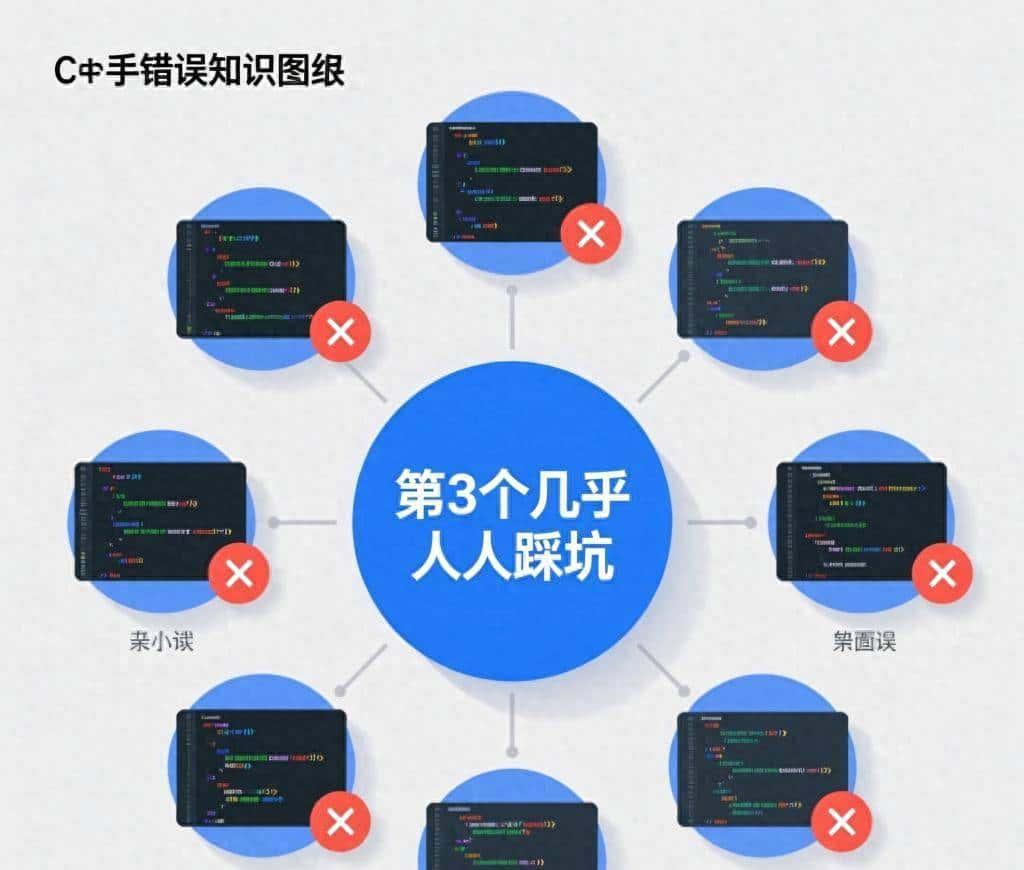 C++新手最常犯的8个低级错误!第3个几乎人人踩坑
