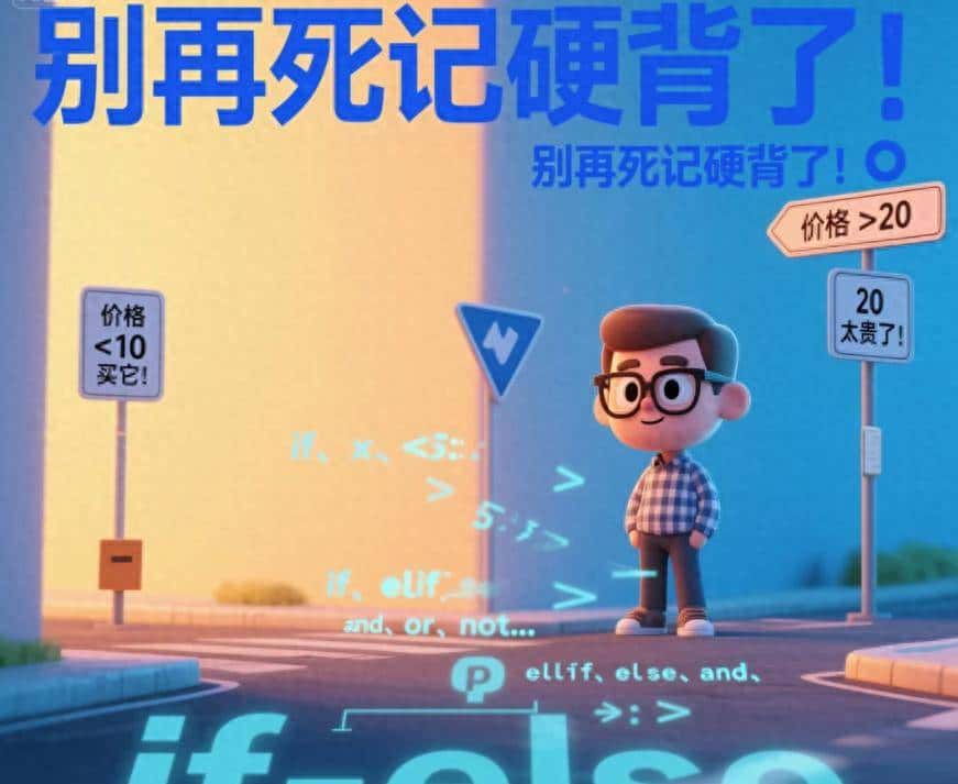 别再死记了!这才是Python条件语句的正确打开方式,小白也能懂!