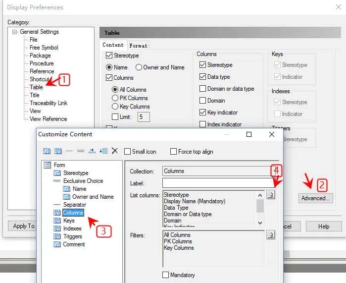 PowerDesigner显示Comment