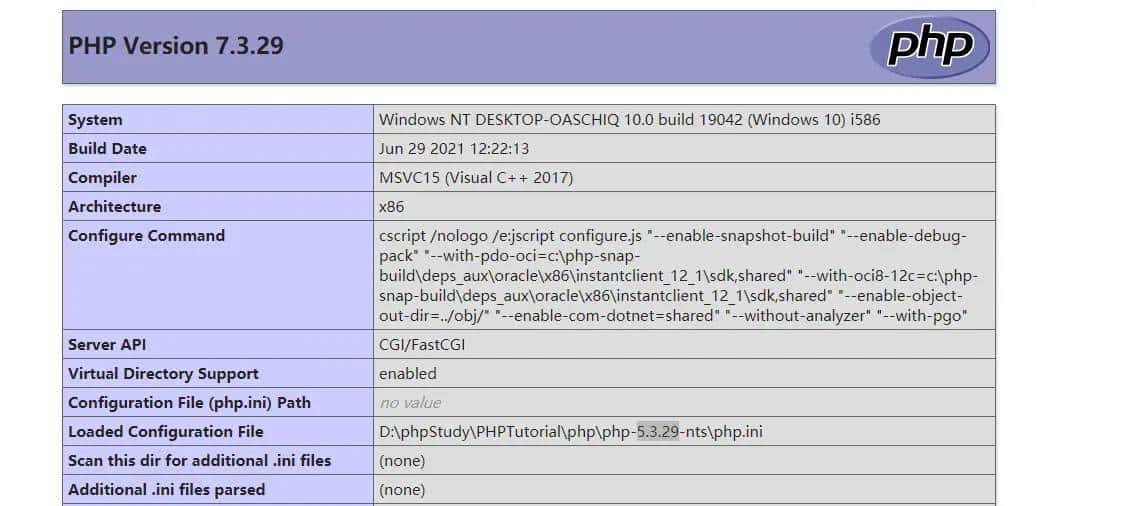 phpstudy 2018 升级自定义PHP版本