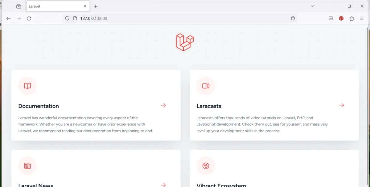解决Windows使用phpstudy搭建laravel开发环境问题
