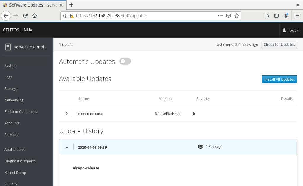 Web图形化Cockpit让Linux管理更简单-CentOS8.1Linux运维实战十二