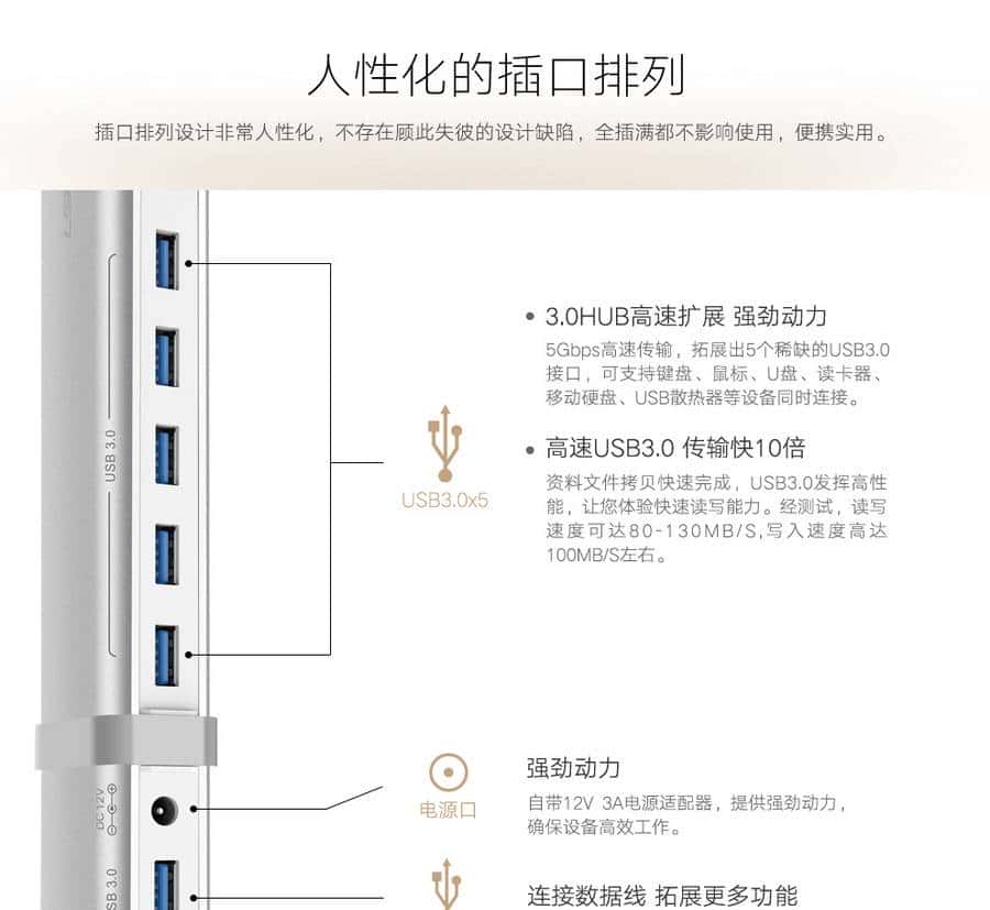 USB3.0扩展坞,多功能docking station