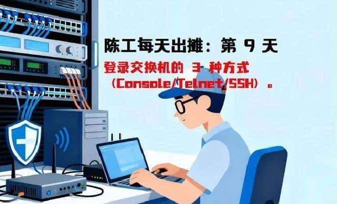 陈工每天出摊:登录交换机的3种方法实践・第9天