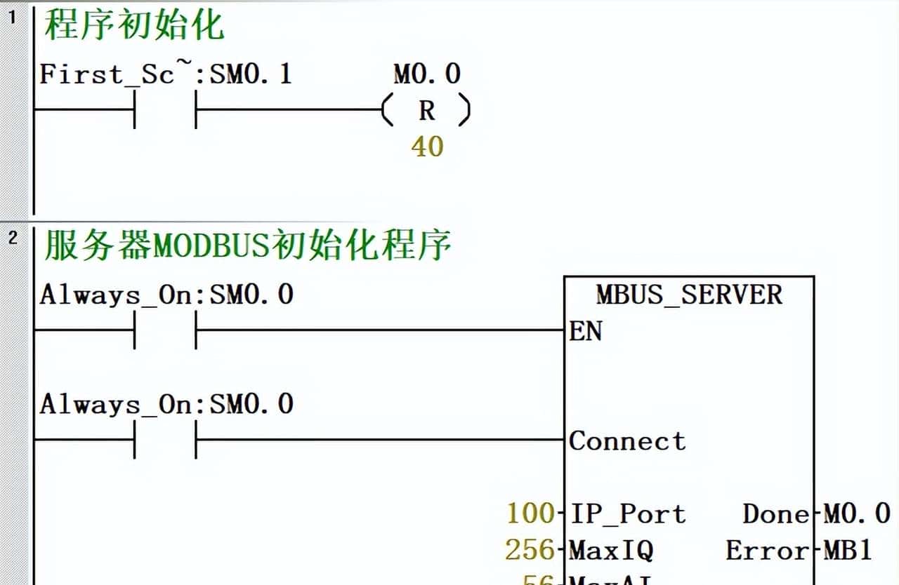 两台西门子 SMART 如何进行MODBUS TCP通信（附程序）？