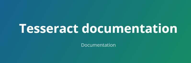 Tesseract库:一个强劲的开源OCR引擎
