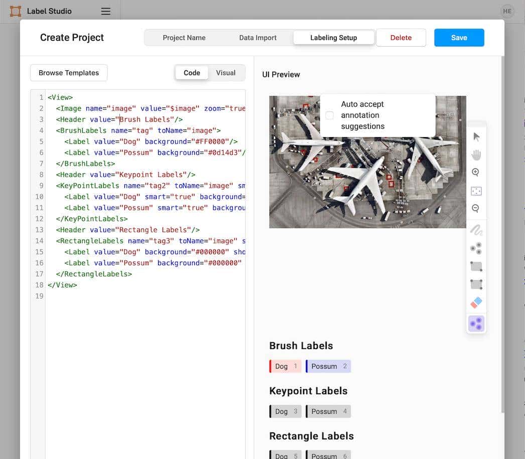使用 Label Studio+SAM 对图像进行自动分割、打标