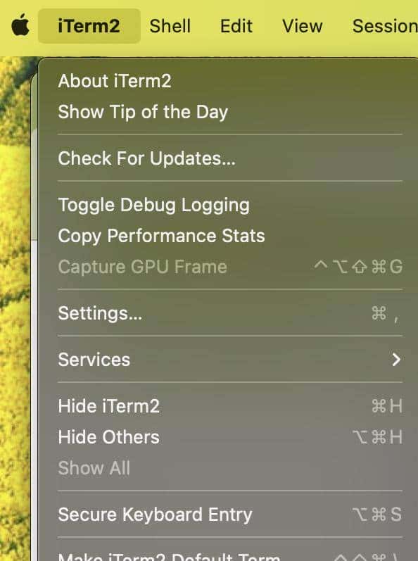 Mac os 终端iTerm2 (一)