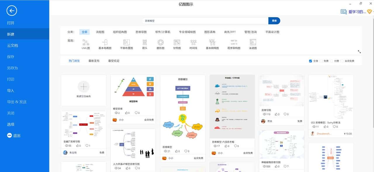 思维模型怎么画？简单几步制作可视化图形图表