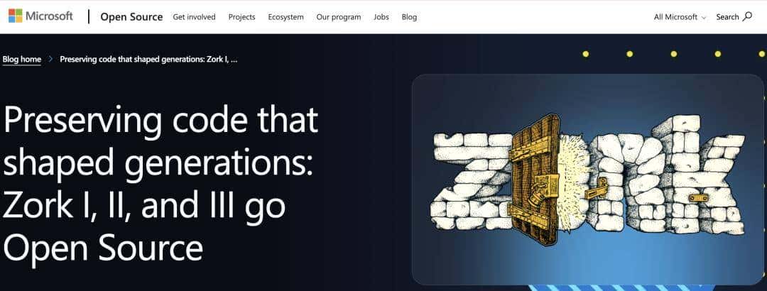 比尔·盖茨当年未拿下的经典文字冒险游戏《魔域》,现被微软采用MIT开源,引发全球开发者狂欢!