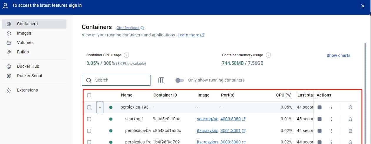 Docker+Ollama+SearXNG实现能联网搜索的本地大模型