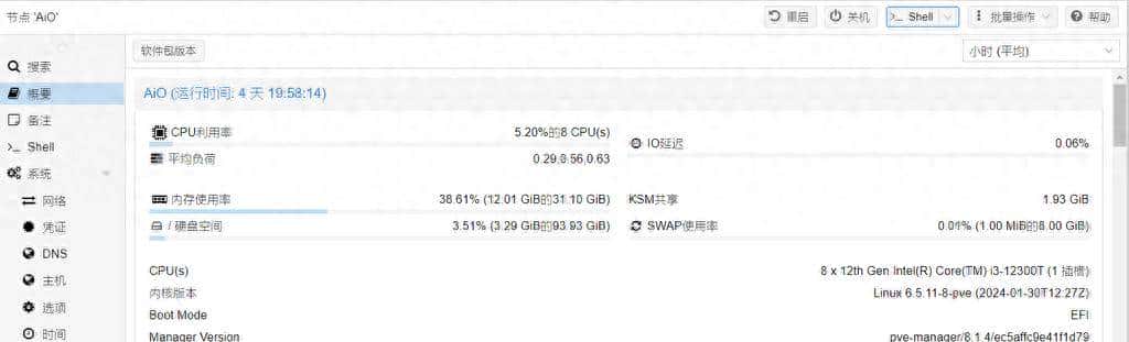 折腾NAS第32篇：超赞工具之调优PVE、调整CPU模式、显示温度等