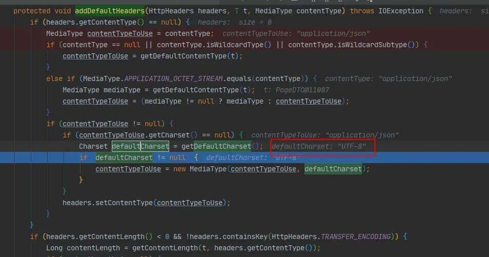 RestTemplate 调用中文乱码