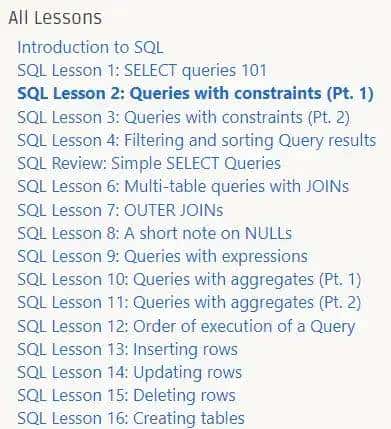 推荐3个我常用的SQL学习网站