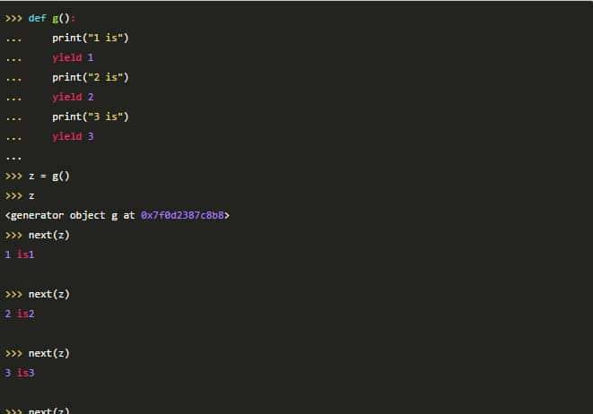 Python生成器详解 | 投稿