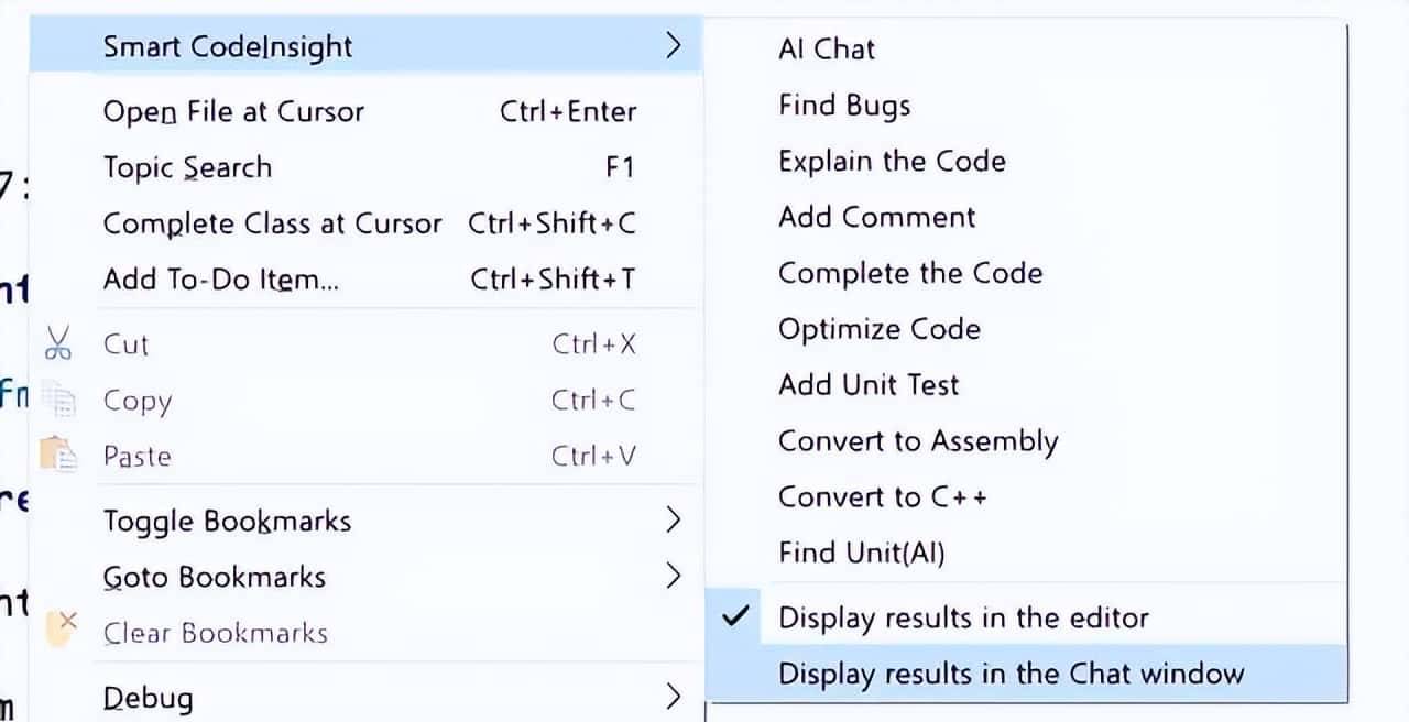 RAD Studio 12.3（Delphi12.3）中的人工智能智能CodeInsight
