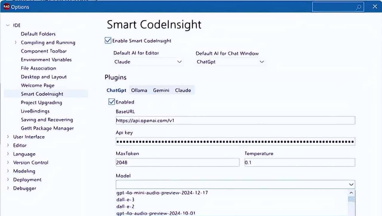 RAD Studio 12.3（Delphi12.3）中的人工智能智能CodeInsight