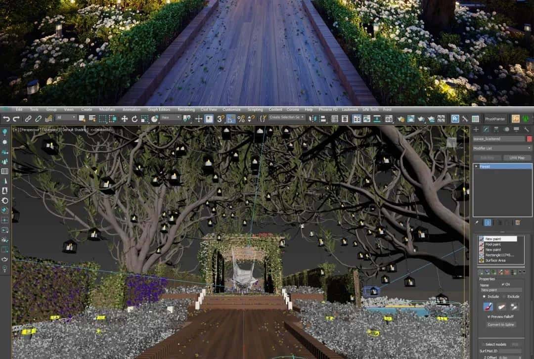 渲云教你使用3ds Max+Corona轻松绘制环海别墅全流程