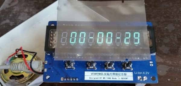 采用STM8S+DS3231打造一款精美VFD语音报时表