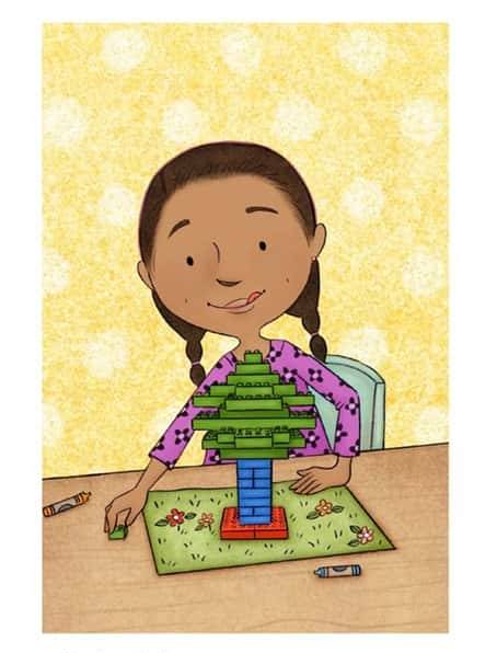 原版绘本 +听力Building with Blocks