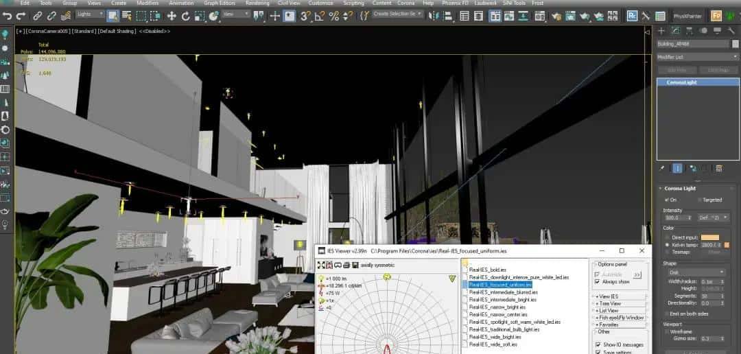 渲云教你使用3ds Max+Corona轻松绘制环海别墅全流程