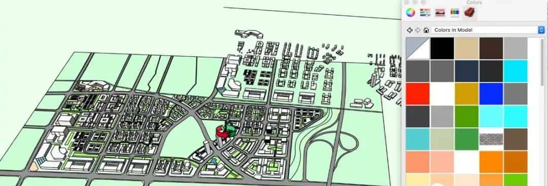 SketchUp杀疯了！10分钟搞定城市景观图纸