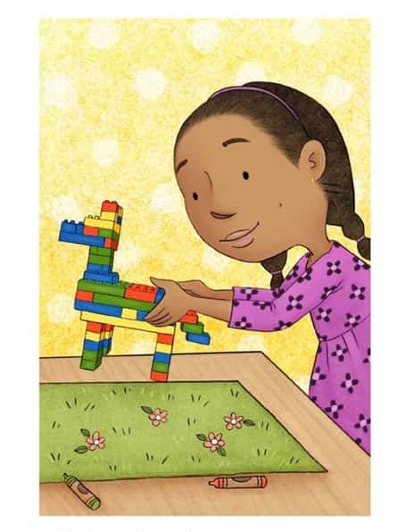 原版绘本 +听力Building with Blocks