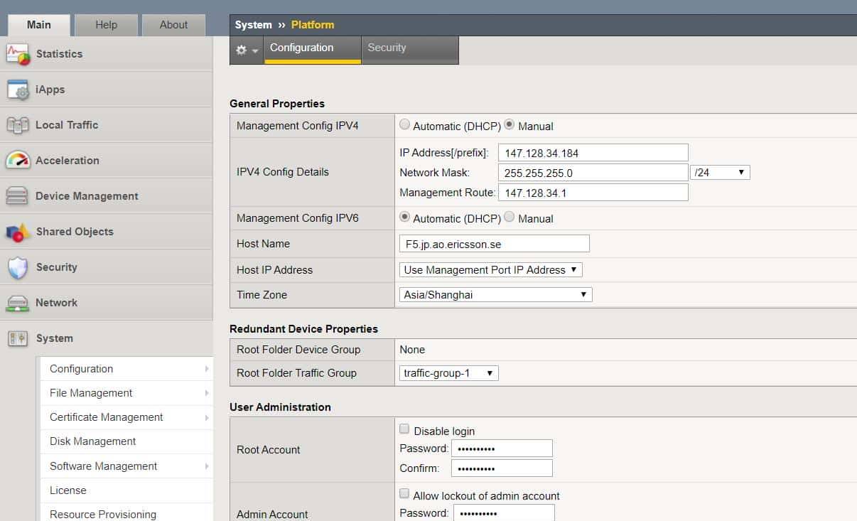 如何使用F5 BIGIP-15搭建一个基础的负载平衡功能