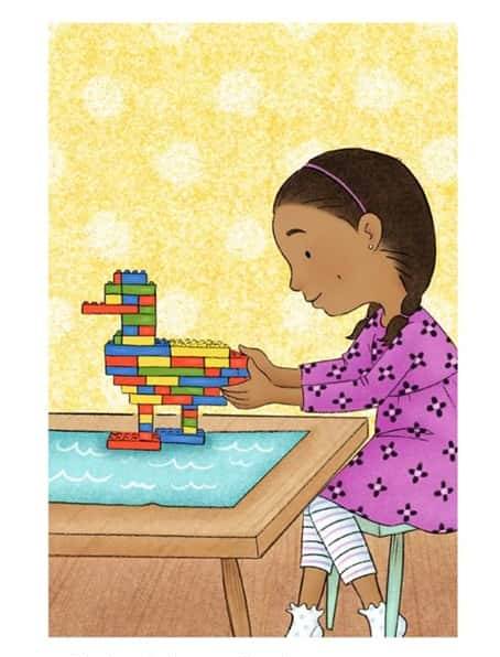 原版绘本 +听力Building with Blocks