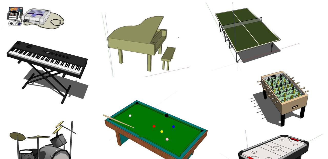 快速出图,这套SU模型实在太好用了