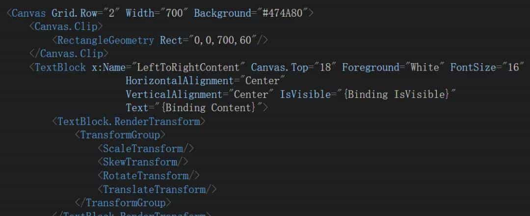 Avalonia跨平台入门第二十三篇之滚动字幕